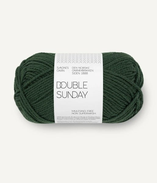 Sandnes Garn Double Sunday 50 g, Forest Green 8082