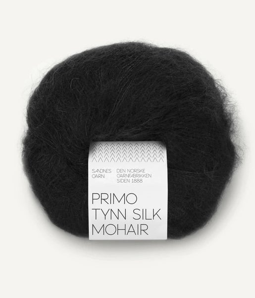 Sandnes Garn, Primo Tynn Silk Mohair 25 g, Black 1099