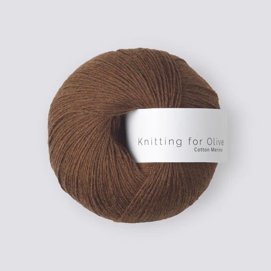 Knitting for Olive cotton-merino 50 g, Dark Cognac